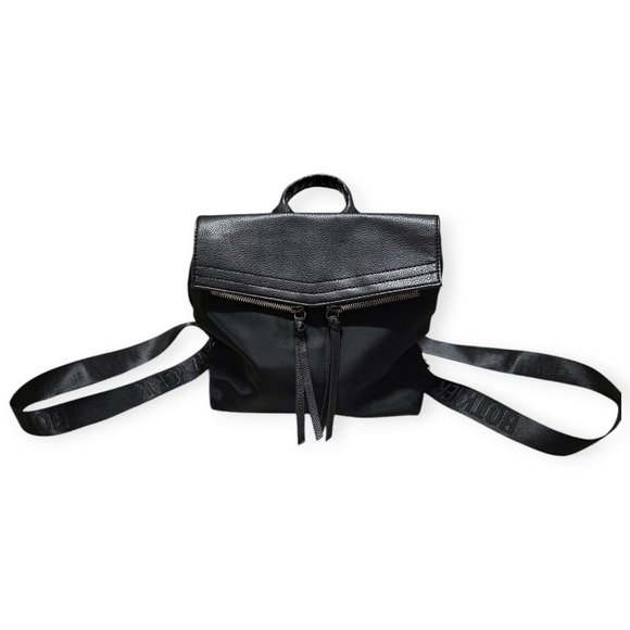 Botkier New York Black Vegan Leather Trim Backpack - Picture 3 of 10